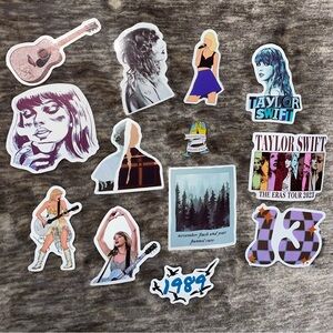 Taylor Swift “Champagne Problems” pin & Sticker Bundle